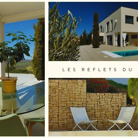 Сasa de vacaciones Les Reflets Du Architect-designed House Swimming Pool View *